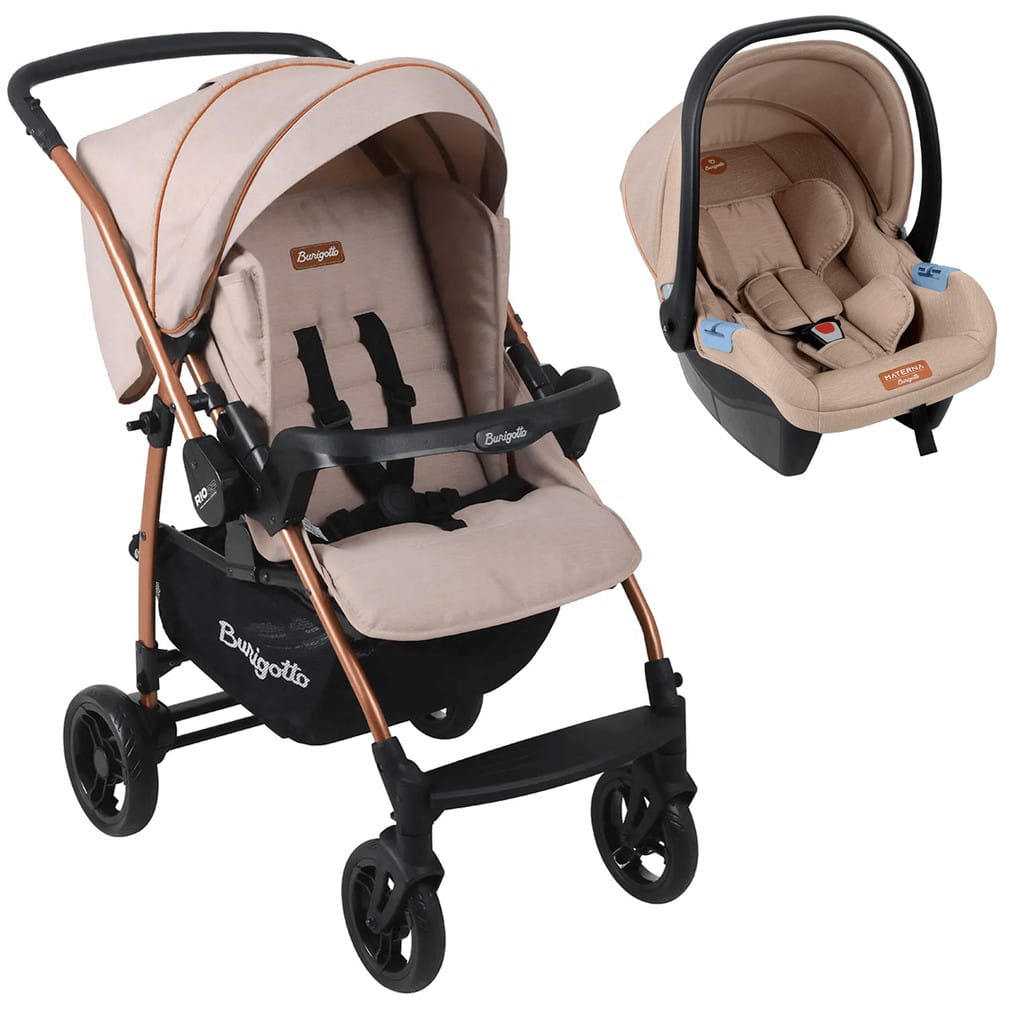 Carrinho Travel System Burigotto Rio K - Mon Amour + Bebê… · Cor: Rosa · Modelo: Carrinho Rio K de Passeio — foto 6 de 7