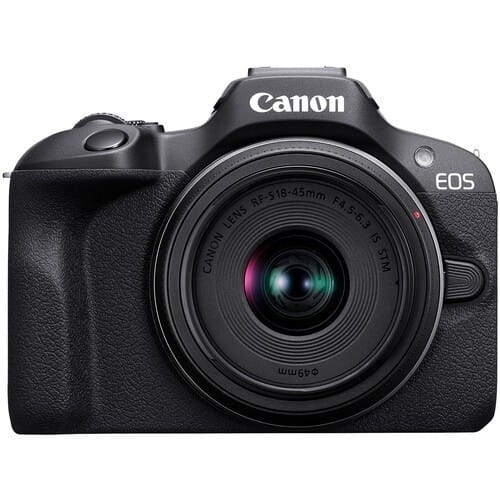 Câmera Canon Eos R100 Com Lente 18-45mm · Tela: 3 " · Cor: Preto — foto 4 de 4