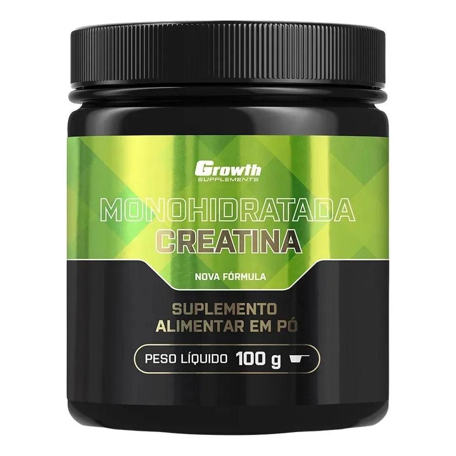 Creatina Monohidratada Growth Suplementos 100g Sem Sabor · GTIN 6015047093001 — foto 4 de 5