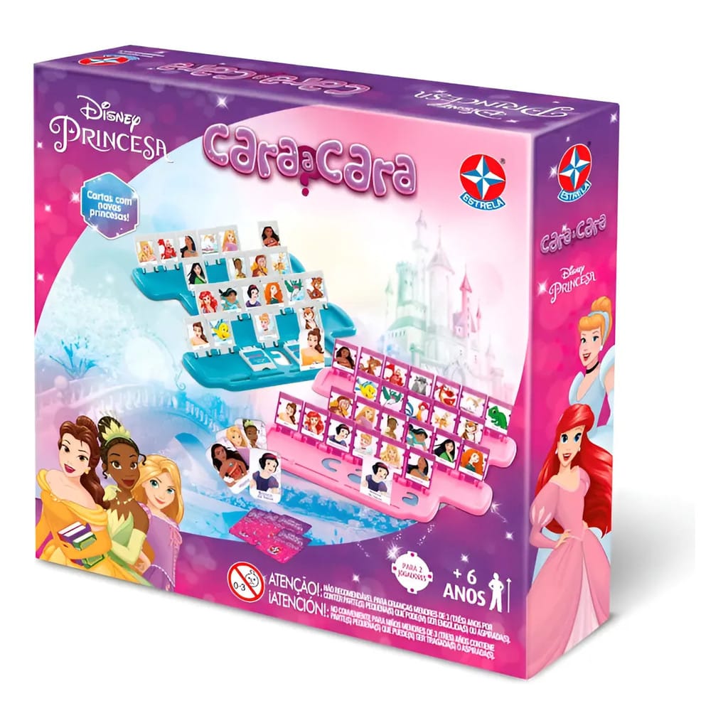 Jogo Infantil Cara A Cara Princesas Disney Menina - Estrela · GTIN 07896027546279 — foto 4 de 4