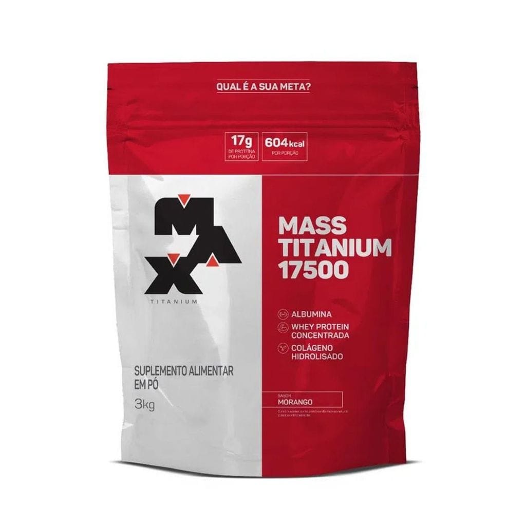 Hipercalórico Mass Titanium 17500 3kg - Max Titanium Sabor… · GTIN 7898920041226 — foto 5 de 5