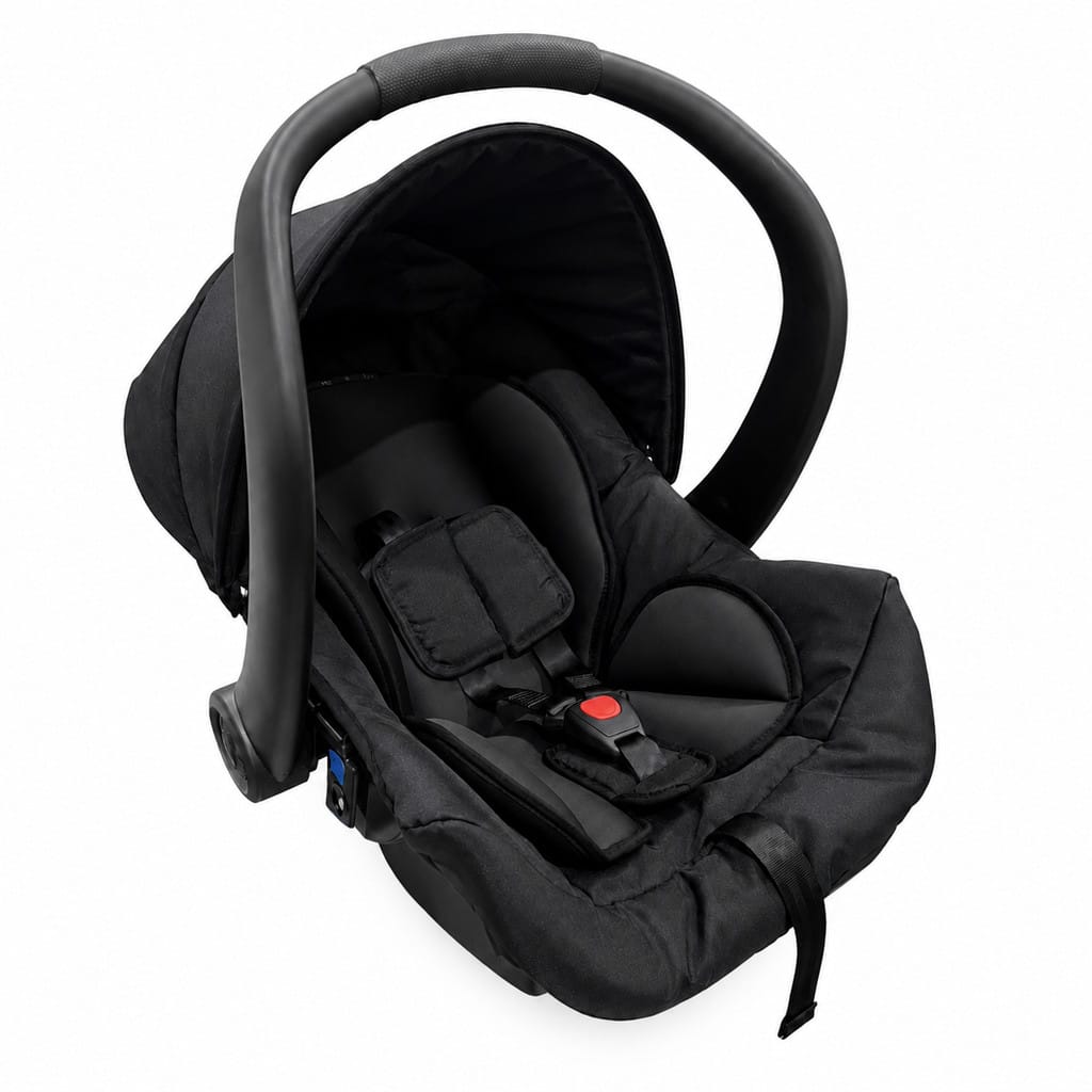 Bebê Conforto Cocoon 0 Até 13kg C/ Base Preto Galzerano Bebe · Cor: Preto/Grafite/Rosa · Modelo: 8181BL + 8185PT — foto 4 de 4