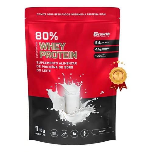Whey Protein Isolado 1kg Growth Supplements - Chocolate — foto 6 de 8