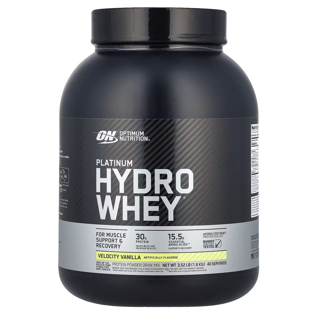 Whey Platinum Hydro Baunilha 1,64kg Optimum Nutrition Baunilha · GTIN 748927026399 — foto 2 de 2