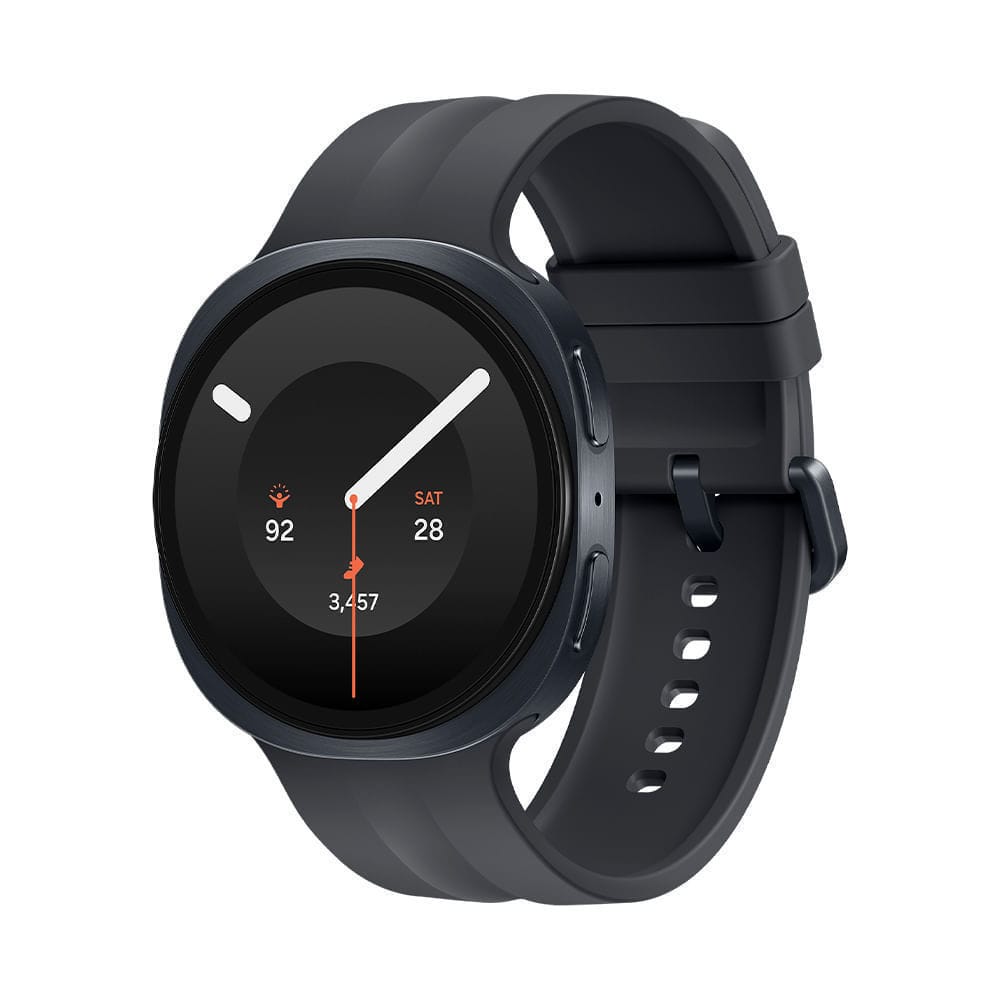 Samsung Galaxy Watch9 · Tela: Super AMOLED de 1,34" (438 x 438), Always On, até 3.000 nits, cristal de safira · Capacidade da bateria: 390 mAh · Caixa: 40 mm — foto 4 de 5