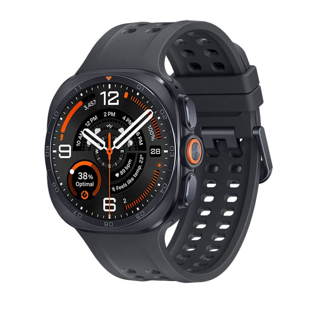 Samsung Galaxy Watch Ultra2 · RAM: 2 GB · Chipset: Snapdragon Wear Elite (Qualcomm SDW6100), 5 núcleos, 3 nm · Tela: Super AMOLED de 1,52" (498 x 498), Always On, até 5.000 nits, cristal de safira — foto 2 de 2