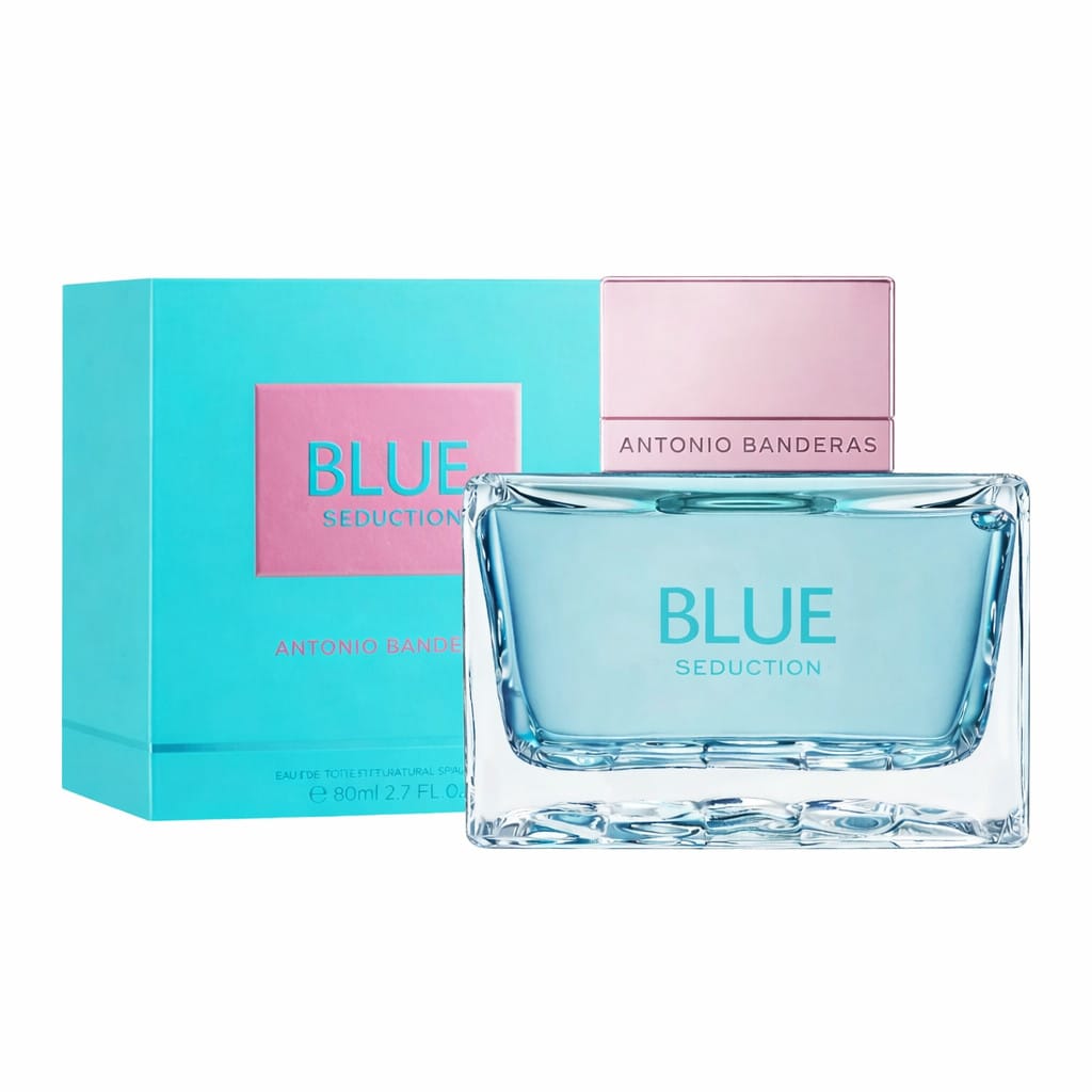Perfume feminino Antonio Banderas Blue Seduction 80ml · GTIN 8411061975275 — foto 3 de 3