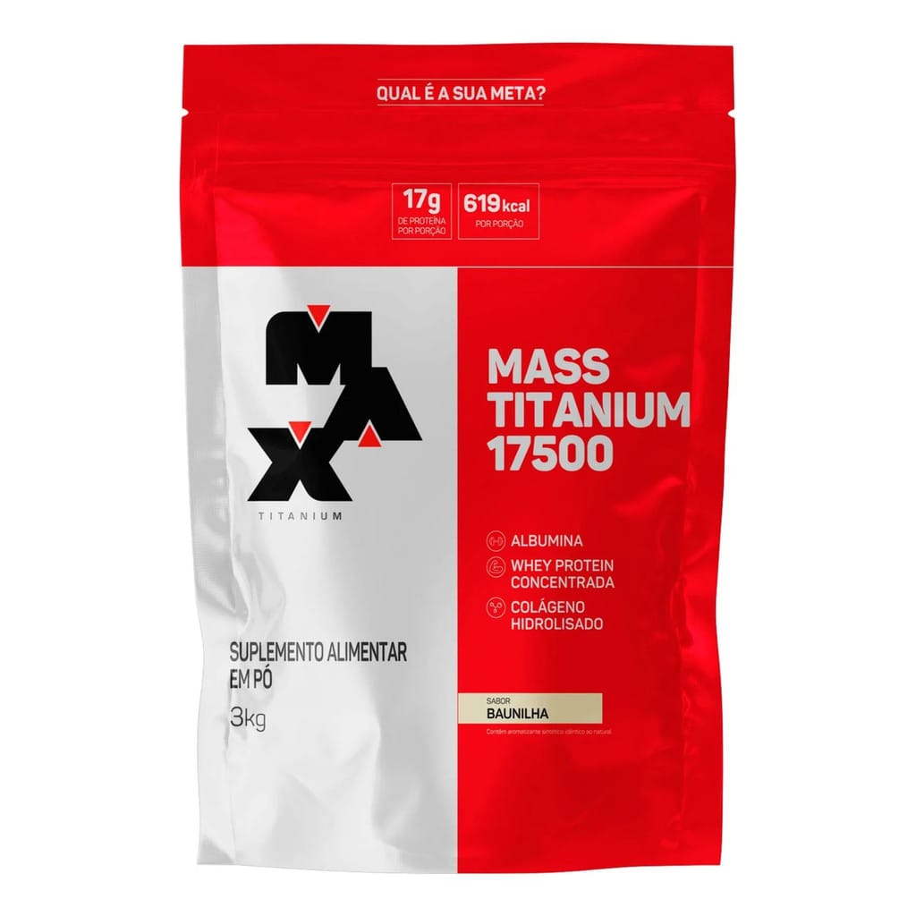 Hipercalórico Mass Titanium 17500 + Creatina - Max Titanium… — foto 3 de 5