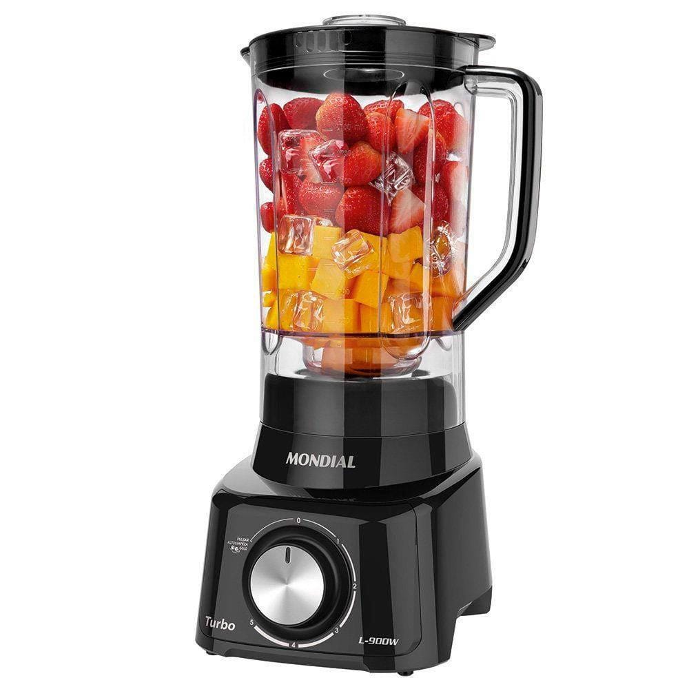 Liquidificador Mondial Turbo Black L900fb 5 Velocidades · Cor: Preto — foto 2 de 3