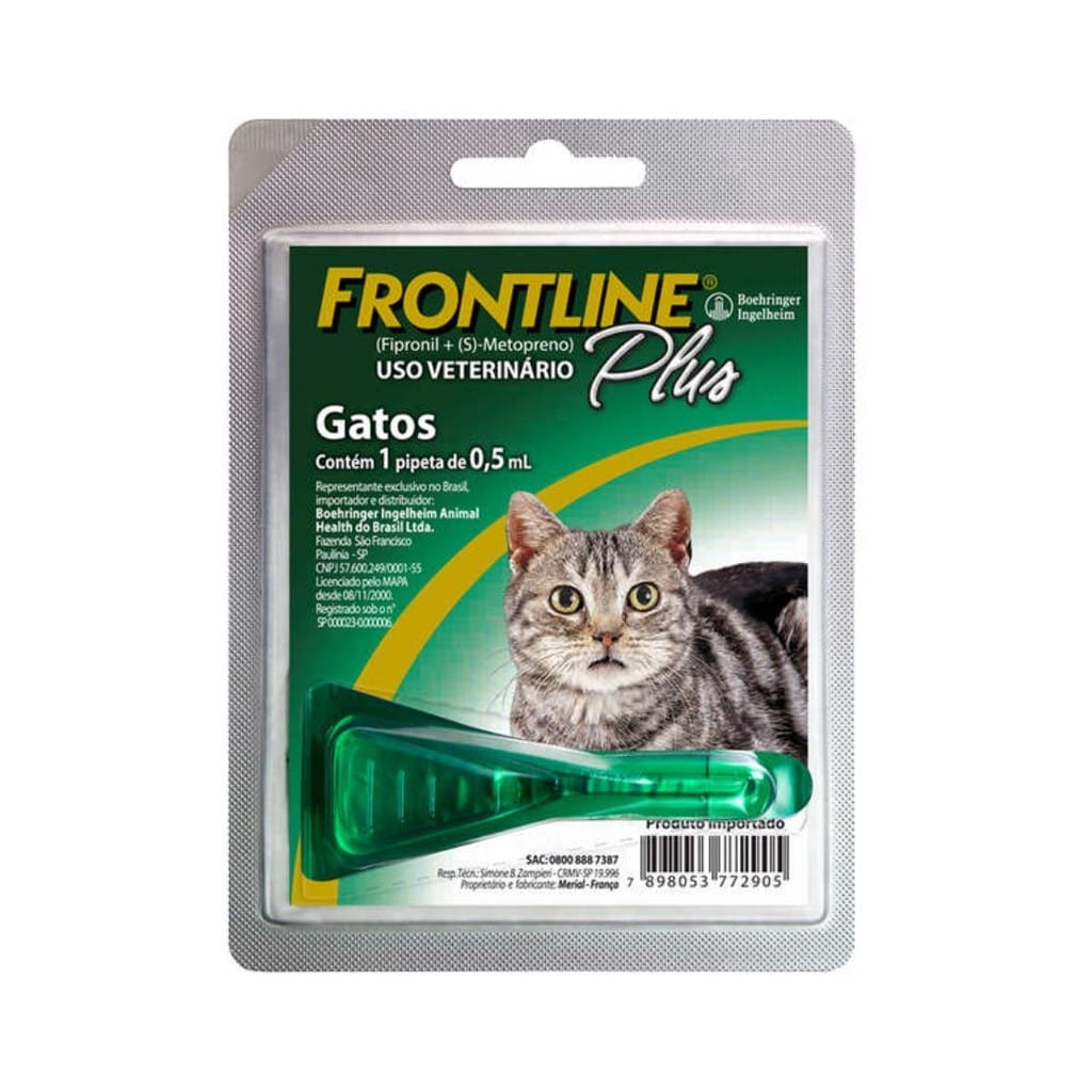 Frontline Pipeta Gato Antipulgas e Carrapatos Plus Merial · Modelo: PULGAS Y GARRAPATAS — foto 4 de 4