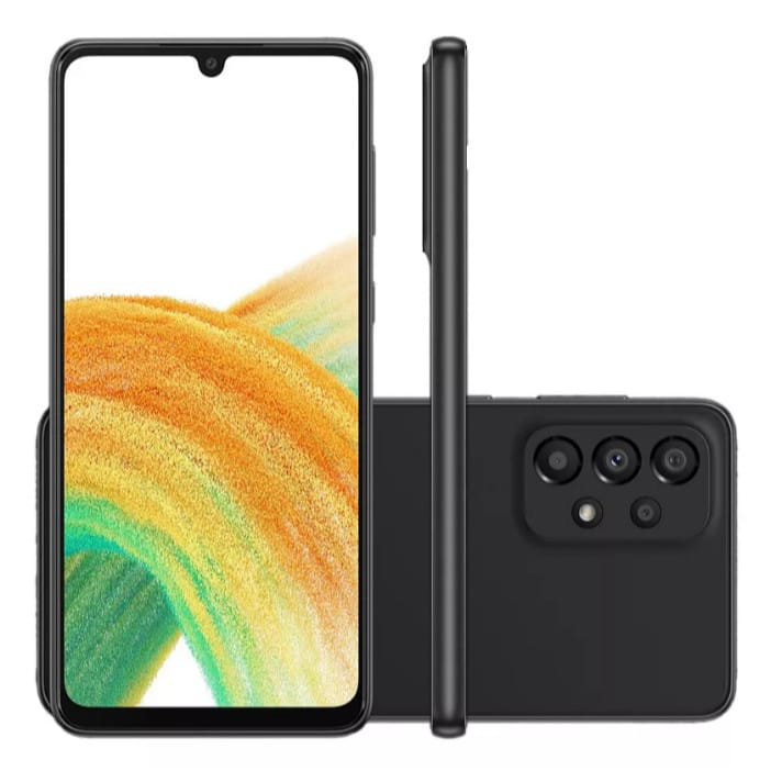 Samsung Galaxy A33 5G 128 GB preto 6 GB RAM · CPU: Exynos 1280 — foto 6 de 8