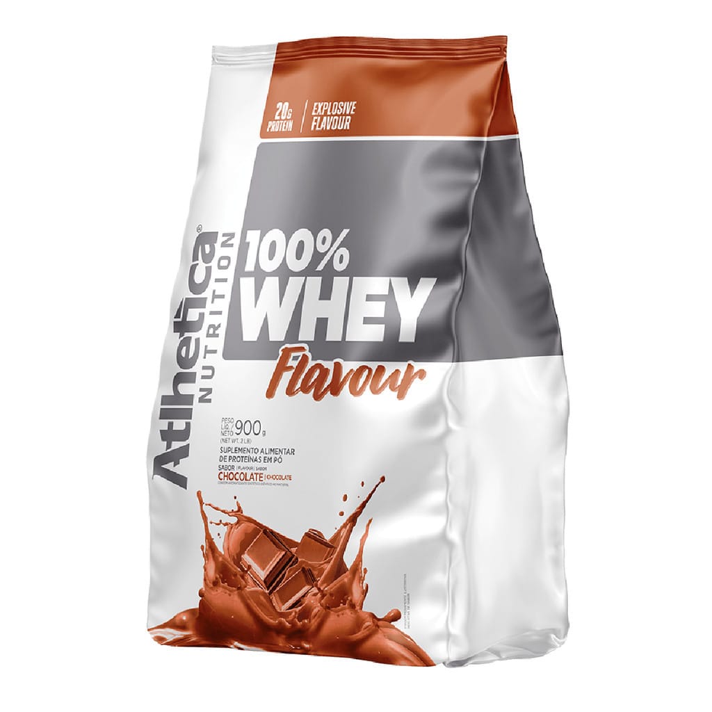 100% Whey Flavour baunilha Pote 900 g Atlhetica Nutrition — foto 8 de 8