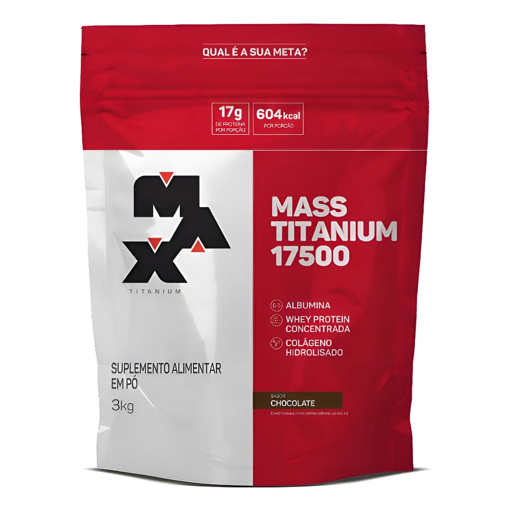 Hipercalórico Mass Titanium 17500 + Creatina - Max Titanium… — foto 4 de 5