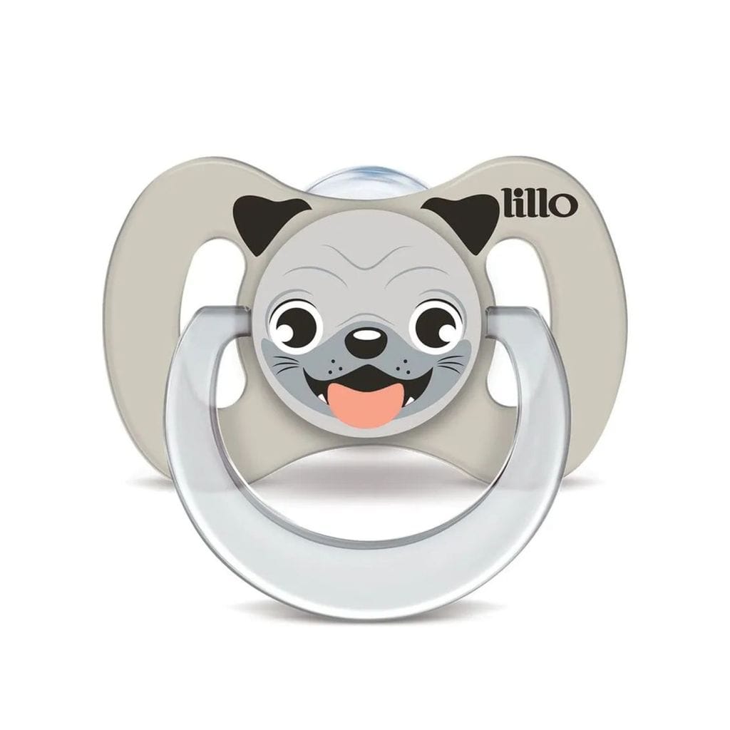 Chupeta 6+ Meses Funny Animais Silicone - Lillo · Cor: Amarelinho — foto 6 de 8
