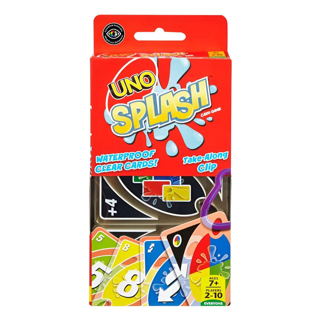 Jogo De Cartas Mattel Games Uno Splash, Sortido (dhw42) · GTIN 783318279084 — foto 3 de 3