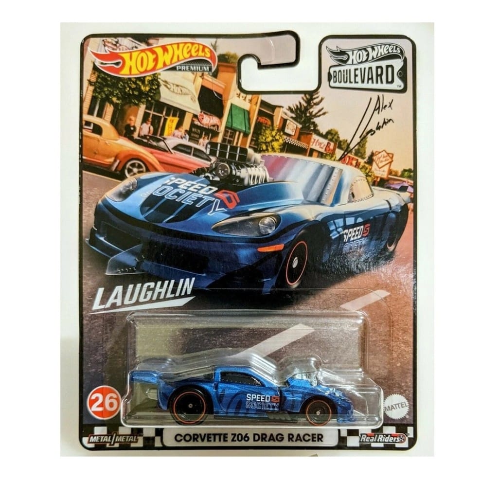 Corvette Z06 Drag Racer Boulevard Premium Hot Wheels · Cor: Azul — foto 7 de 7