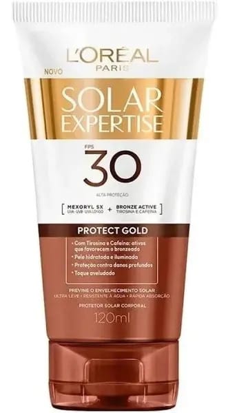 Protetor Solar Loréal Paris Expertise Protect Gold Fps30 Cor