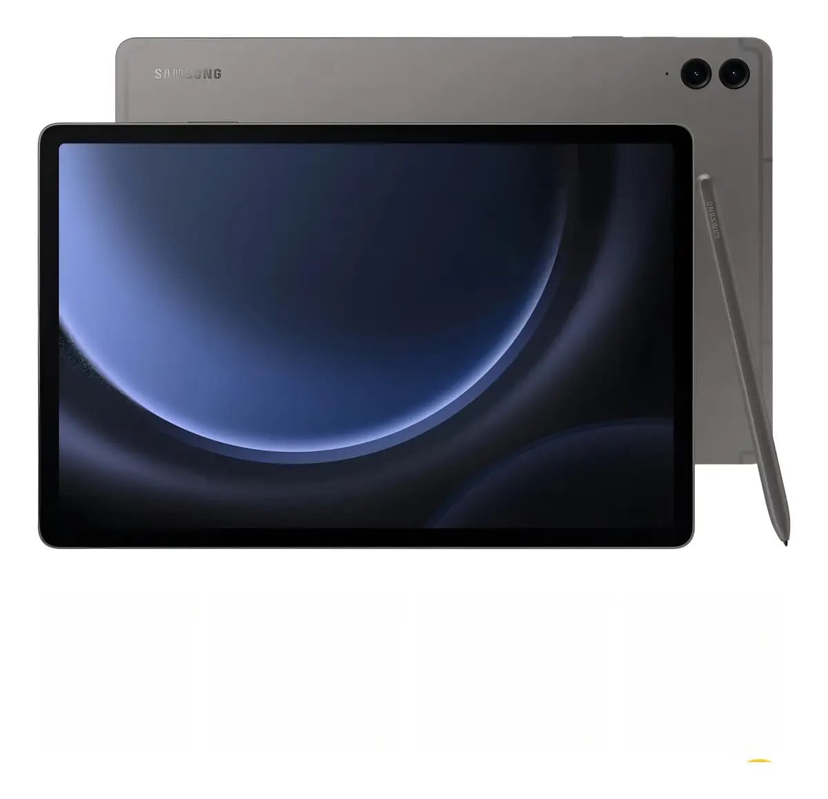 Capa para Samsung Galaxy Tab S9 Fe Plus 12,4 8/128 gb+capa cinza