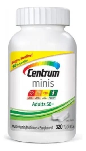 Centrum Minis Adultos 50+ Multivitaminico - 320 Capsulas