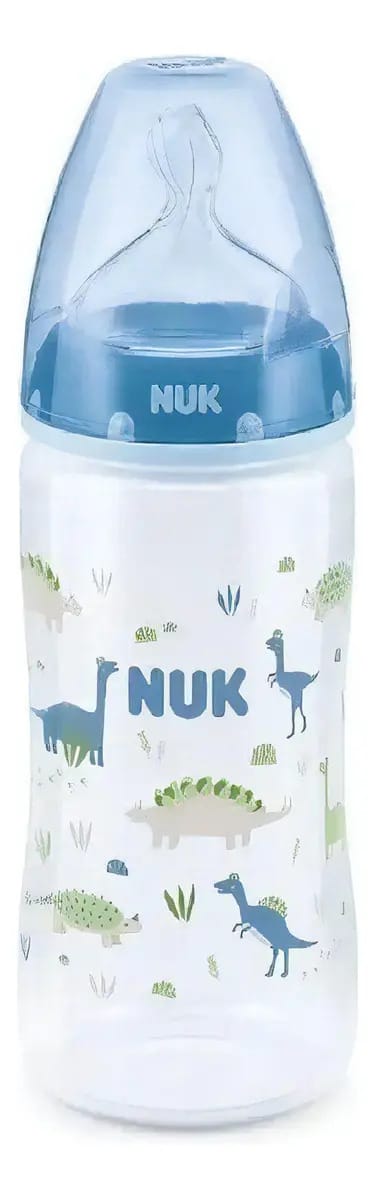 Mamadeira Nuk First Choice 300ml +6m Azul Carro Pa7058-2b