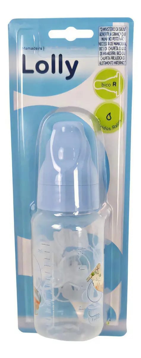 Mamadeira Bico De Siliecone 150ml Tip Azul - Lolly