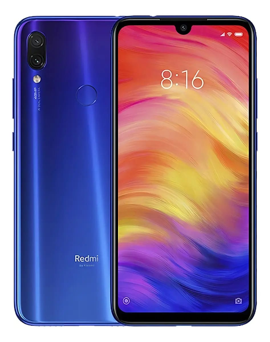Celular Xiaomi Redmi Note 7 Global Dual 64 Gb 4 Gb Ram - Azul