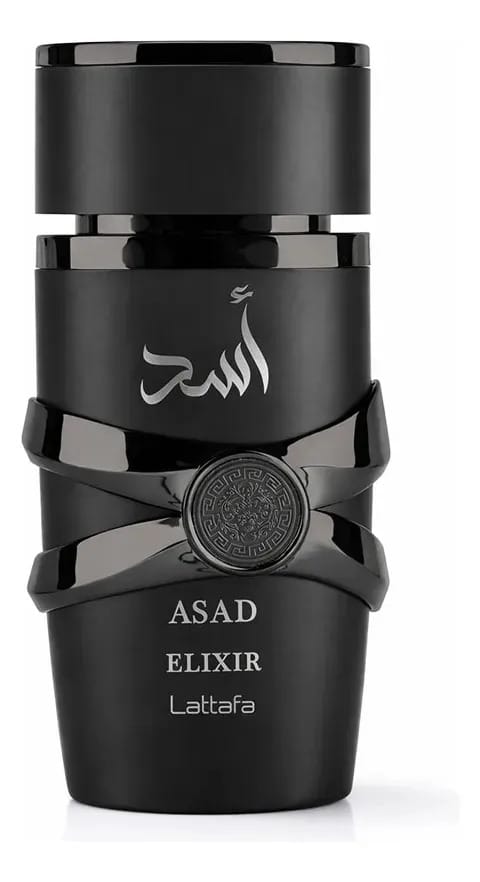 Perfume árabe Lattafa Asad Elixir para homens 100ml amadeirado