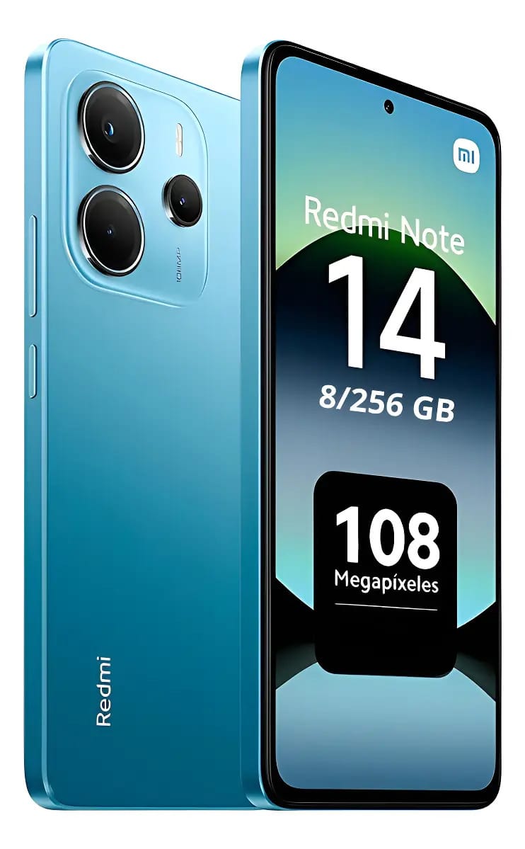 Xiaomi Redmi Note 14 4g 256gb 8gb Ram Dual Sim 108mp 5500mah Cor azul oceânico
