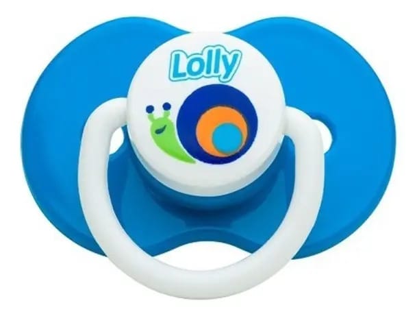 Chupeta Silicone Lolly Azul Zoo Período 0-6 Meses