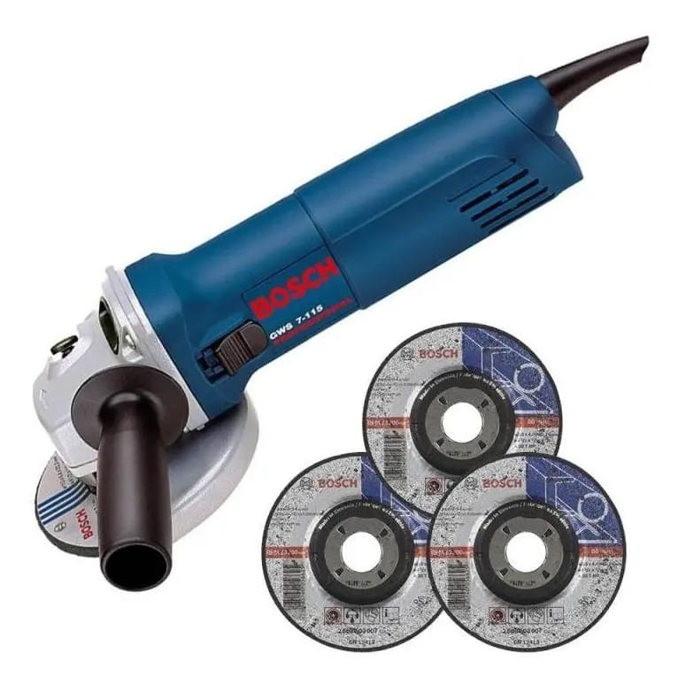 Lixadeira Esmerilhadeira Bosch Original 4.1/2 670w Kit