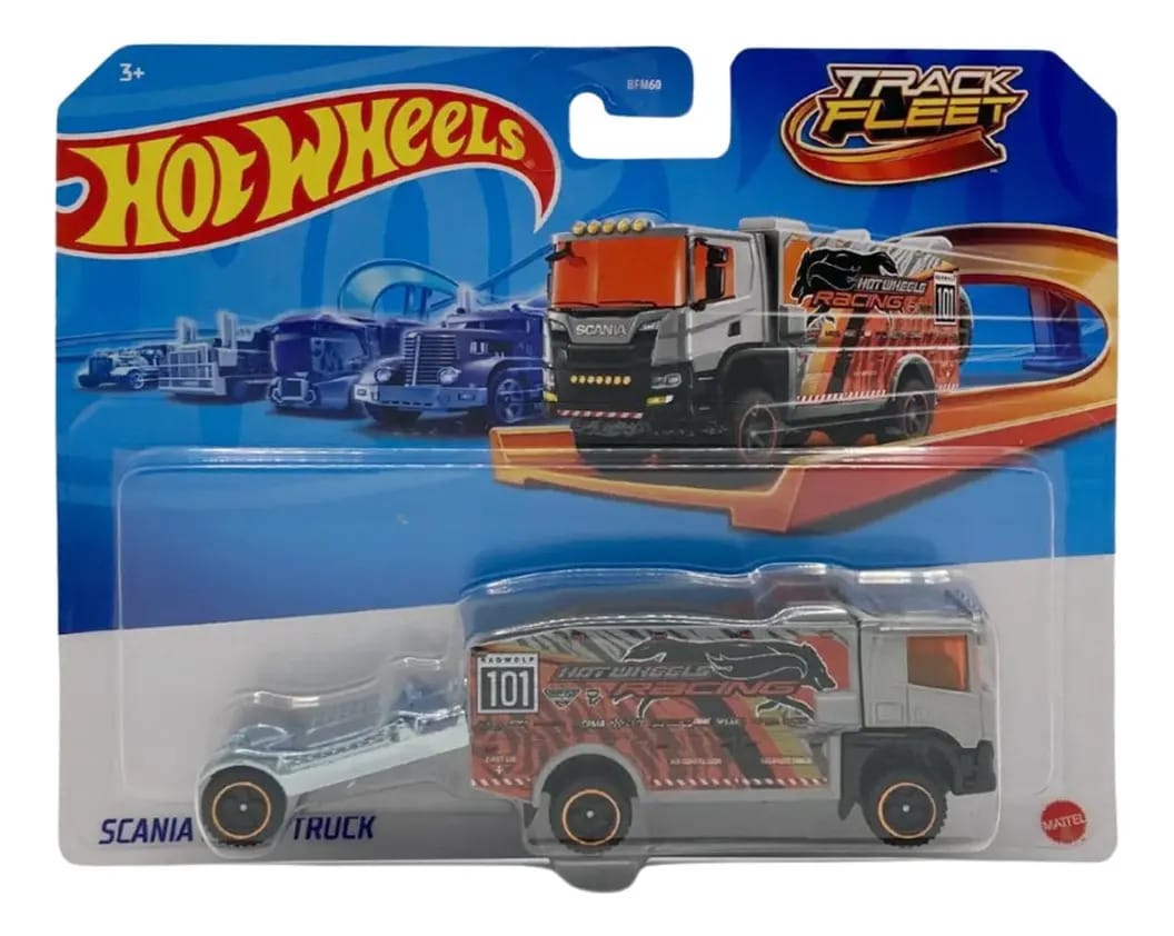 Caminhão de rally Hot Wheels Track Flett Scania
