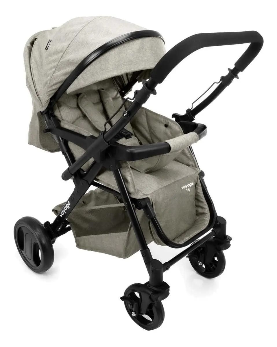 Carrinho de bebê de paseio travel system Voyage Trip bege-mescla