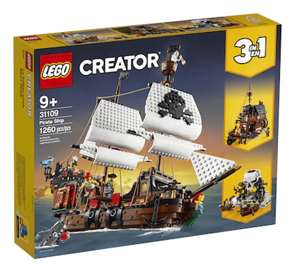 Lego Creator 31109 Navio Pirata 3 Em 1