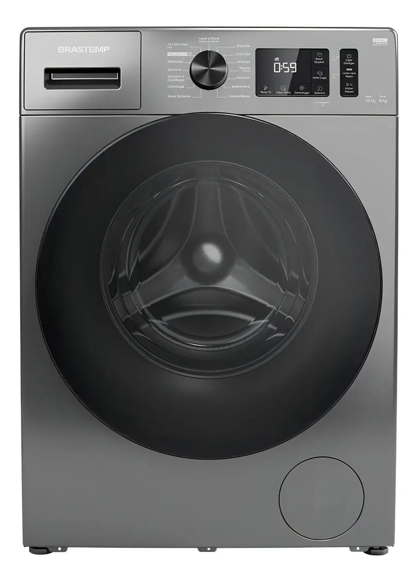 Lava E Seca De Roupas Brastemp 10kg Bno10ab - Titanium