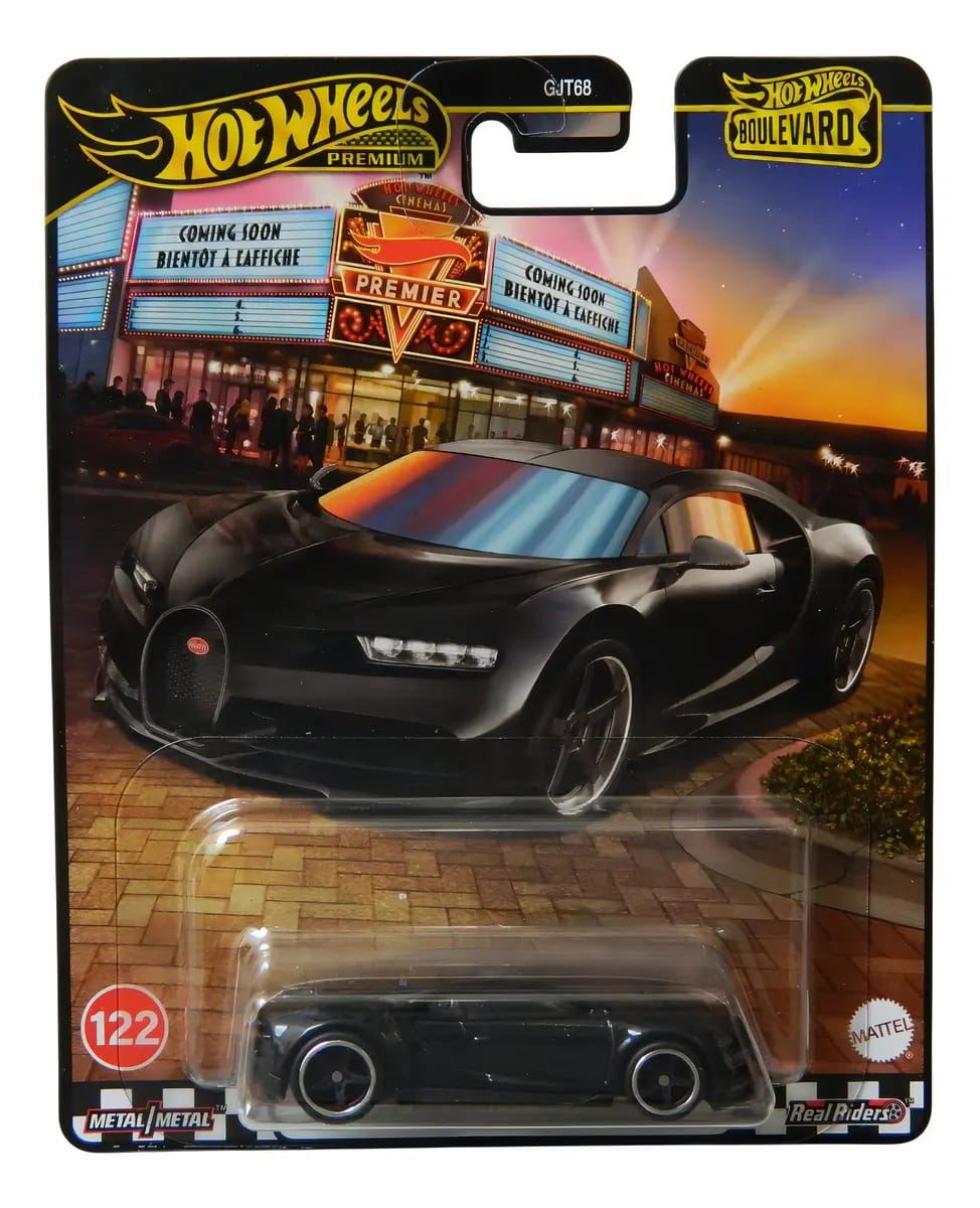 Hot Wheels Premium Boulevard '16 Bugatti Chiron Preto