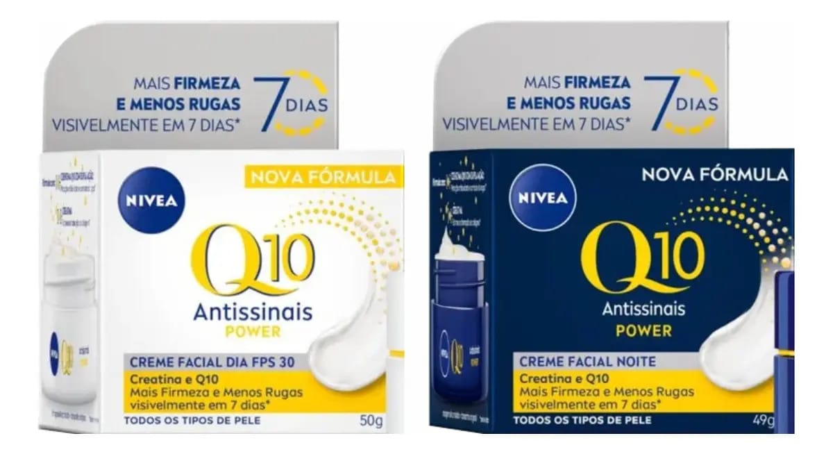 Nivea Creme Q10 Power Facial Dia Fps30 E Noite Antissinais Tipo de pele Todo tipo de pele