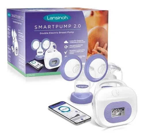 Bomba Tira Leite Elétrica Lansinoh Smart Pump 2.0 Roxo