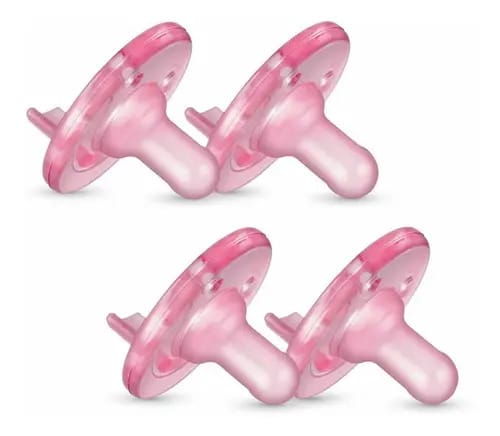Philips Avent Soothie — Chupeta (pacote com 4), rosa