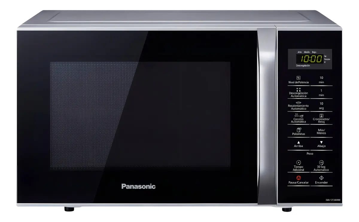 Forno de microondas Panasonic NN-SB34hmrpk preto 25L