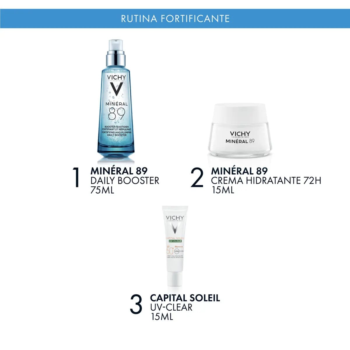 Conjunto Vichy Minéral 89 - Protocolo Fortificante