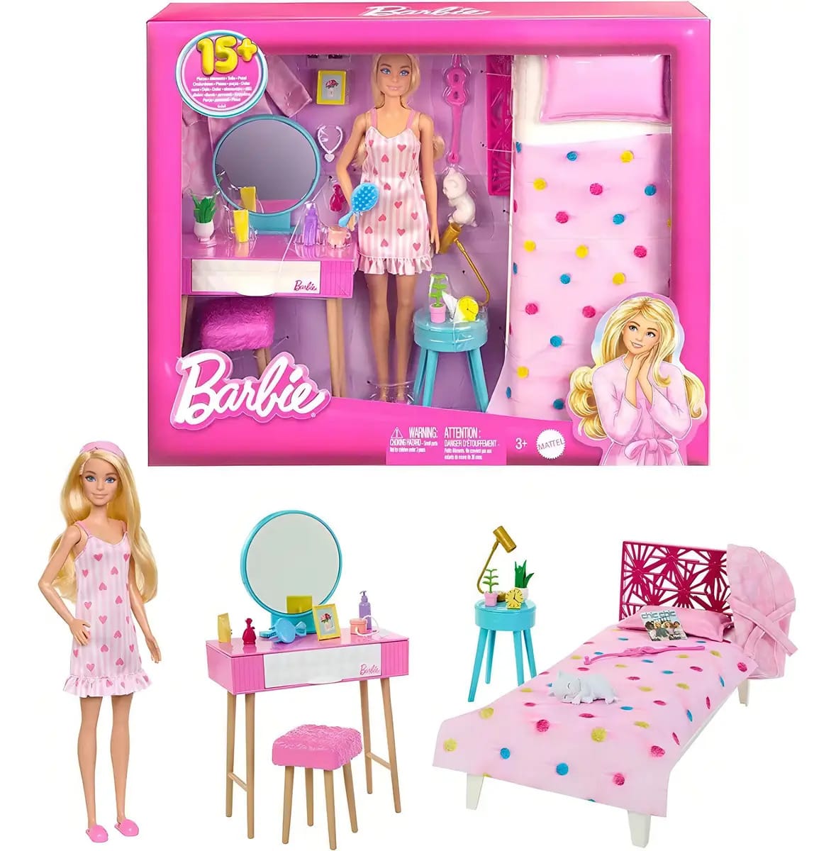 Boneca Barbie Fashion Conjunto Quarto Dos Sonhos O Filme