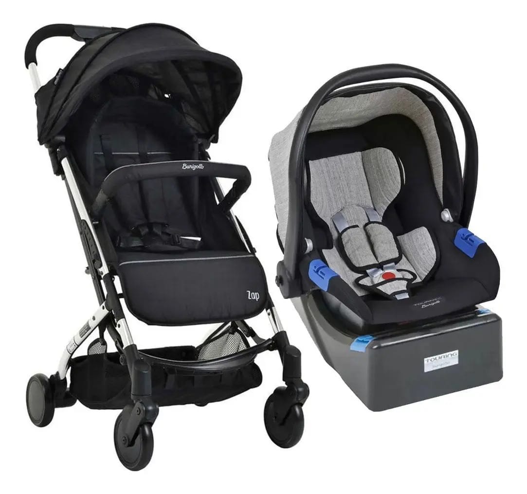 Carrinho De Bebê Zap Metal Bebê Conforto E Base Burigotto