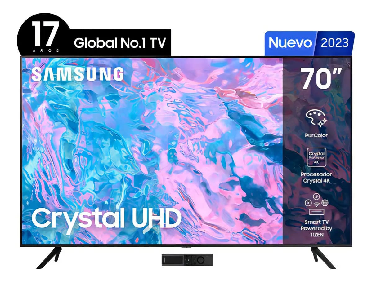 Samsung Crystal UHD DU8000 UN50CU7000KXZL 70" LED 4K