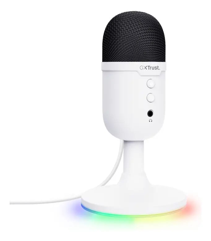 Microfone para jogos Trust 25374 Gxt234 Yunix Usb White