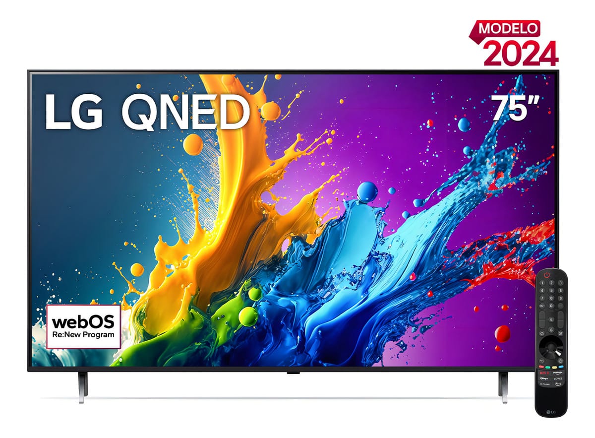 Tela inteligente LG Qned 4k 2024 Thinq Ai 75qned80tsa