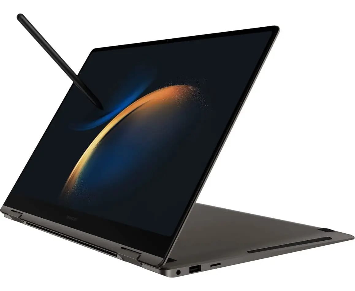 Samsung Galaxy Book3 Pro 360 2 em 1 16 Polegadas 3k Amoled Tela Touch Notebook 16gb de Memória 1tb Ssd (2023) Grafite