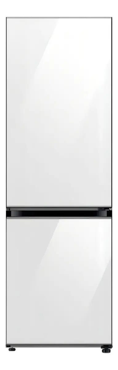 Refrigerador inversor branco sem gelo Samsung Bespoke RB33A307012 com freezer 328L