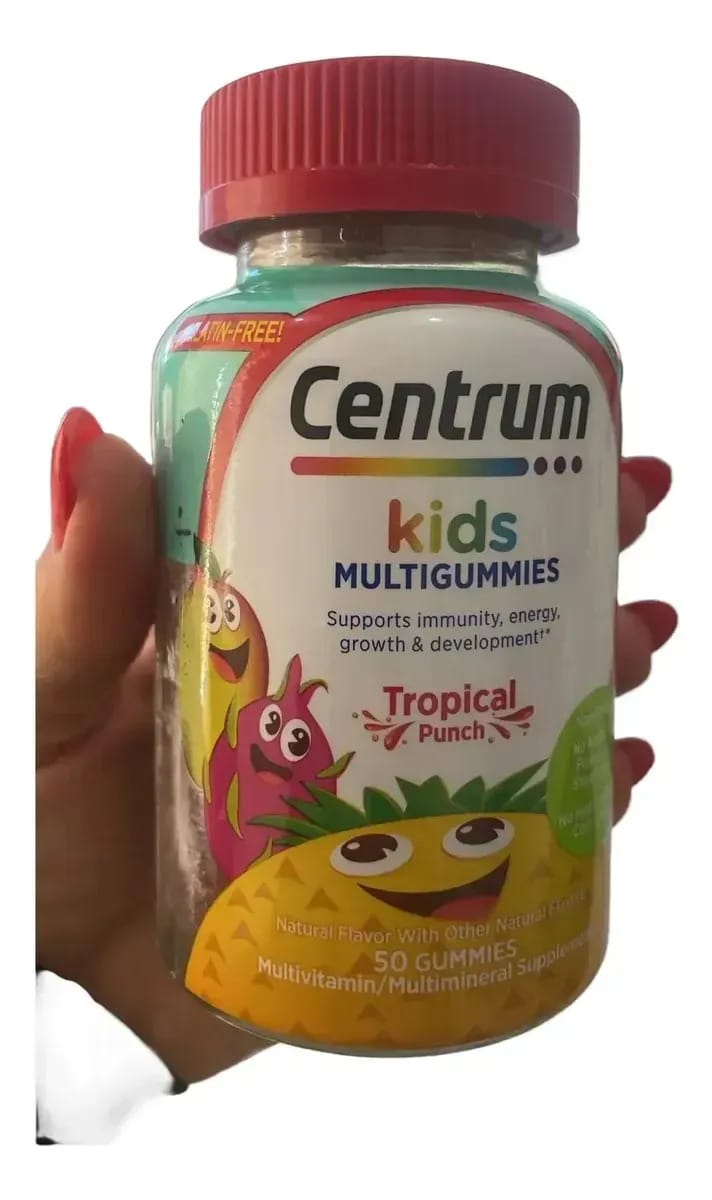 Gomas Multivitamínicas Centrum Kids Tropical 50 Gummies Abacaxi