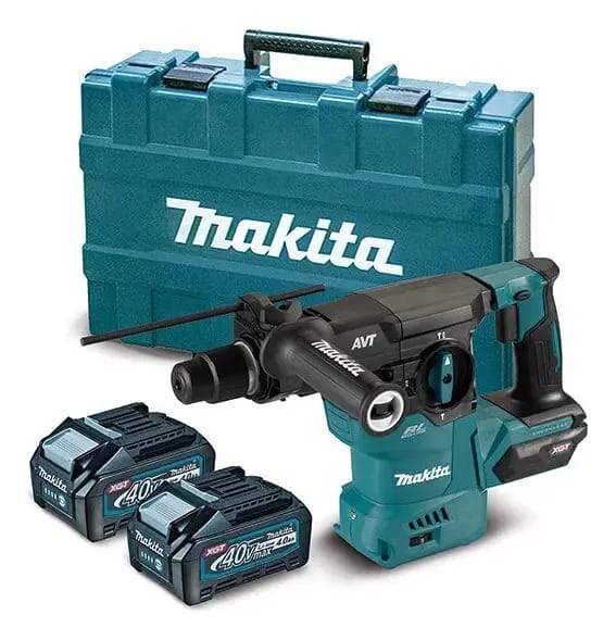 Makita Martelete Combinado A Bateria 40v Makita Hr008gm201 Cor Azul-aço Frequência 50 Hz/ 60 Hz