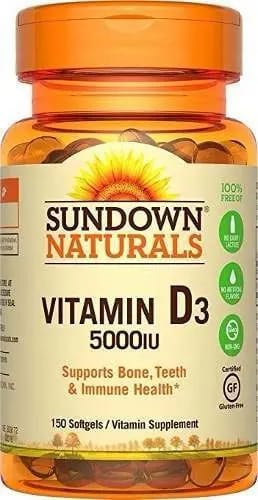 Suplemento en cápsula Rexall Sundown Vitaminas de Vitamina D3 5000 UI